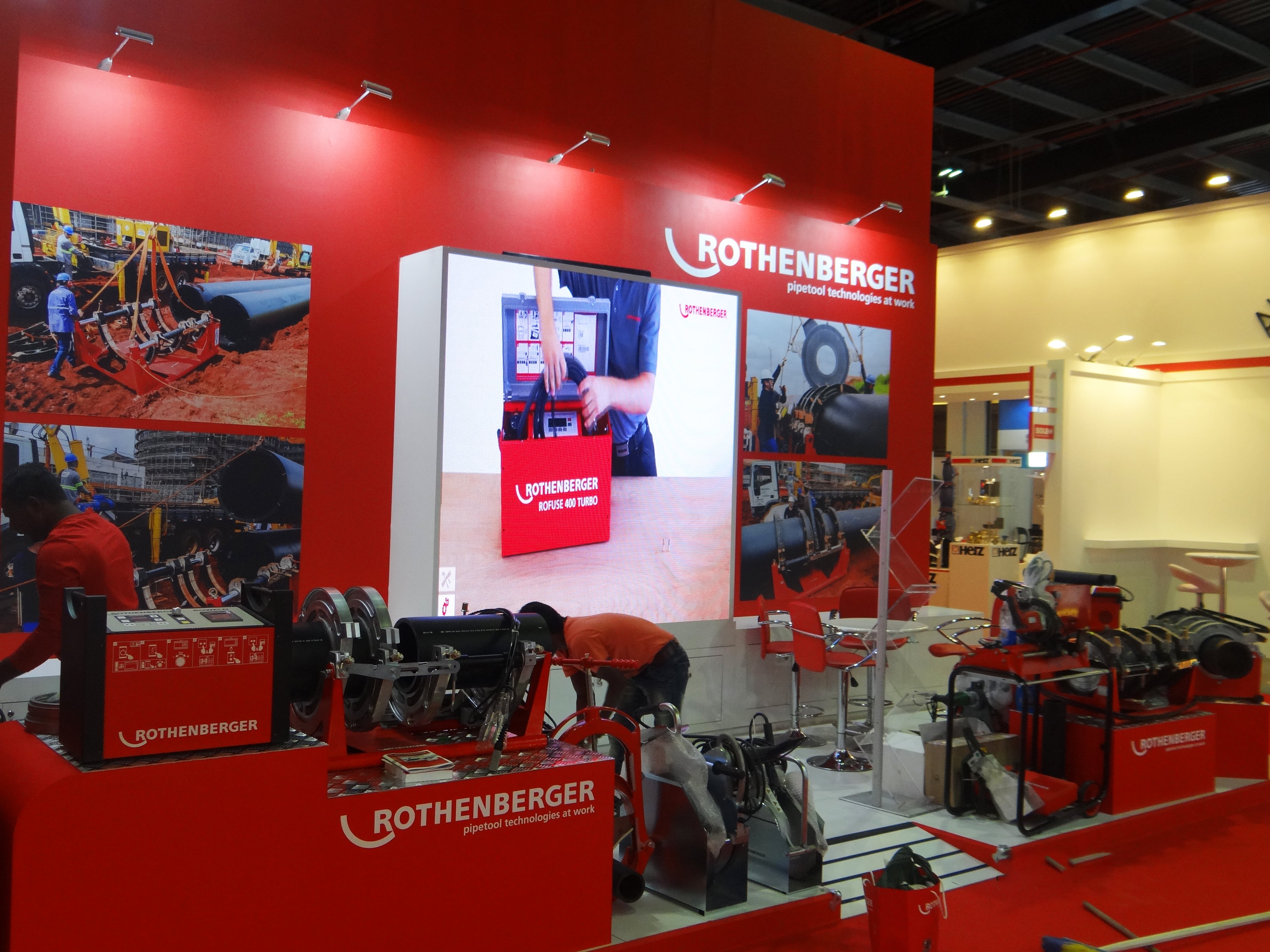 rothenberger exhibition stand for worldskill in abudubai