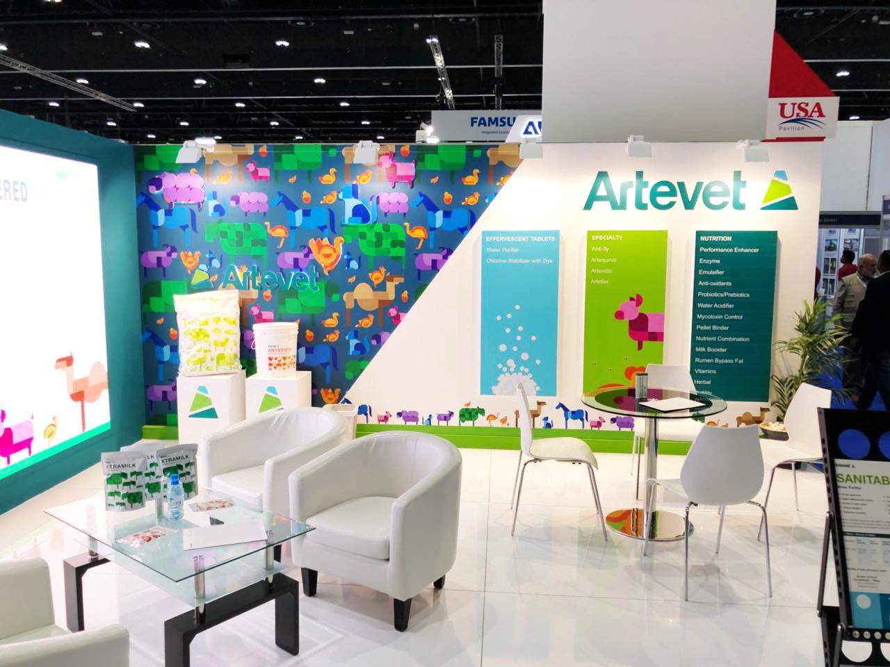 artevet exhibition stand for adnec Abu Dhabi