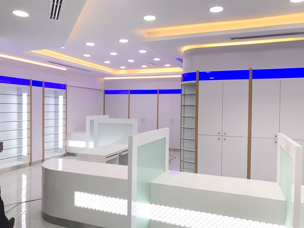 nmc pharmacy interior design fitout company in dubai