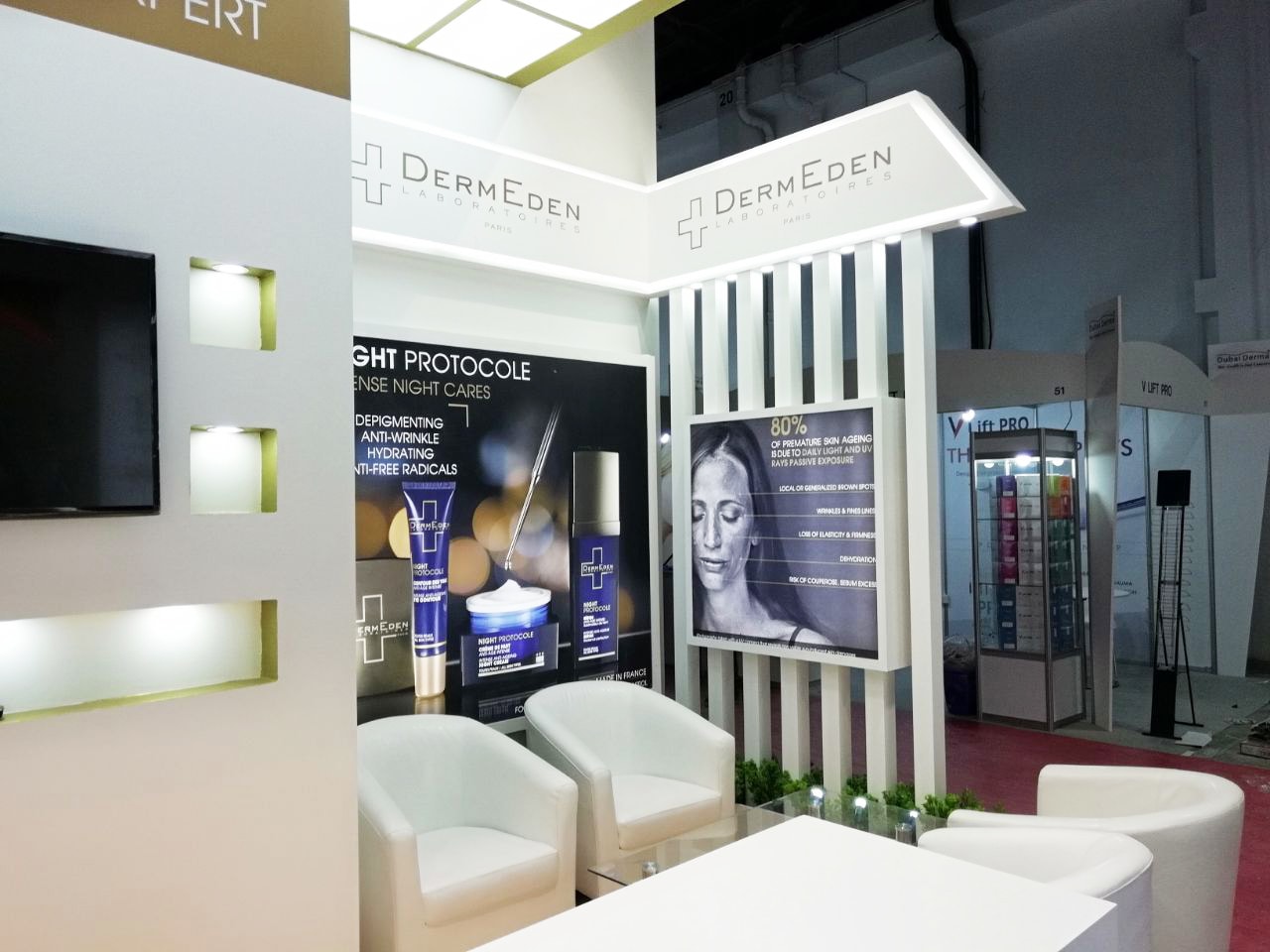 best exhihition stand contractors in Dubai derma expo