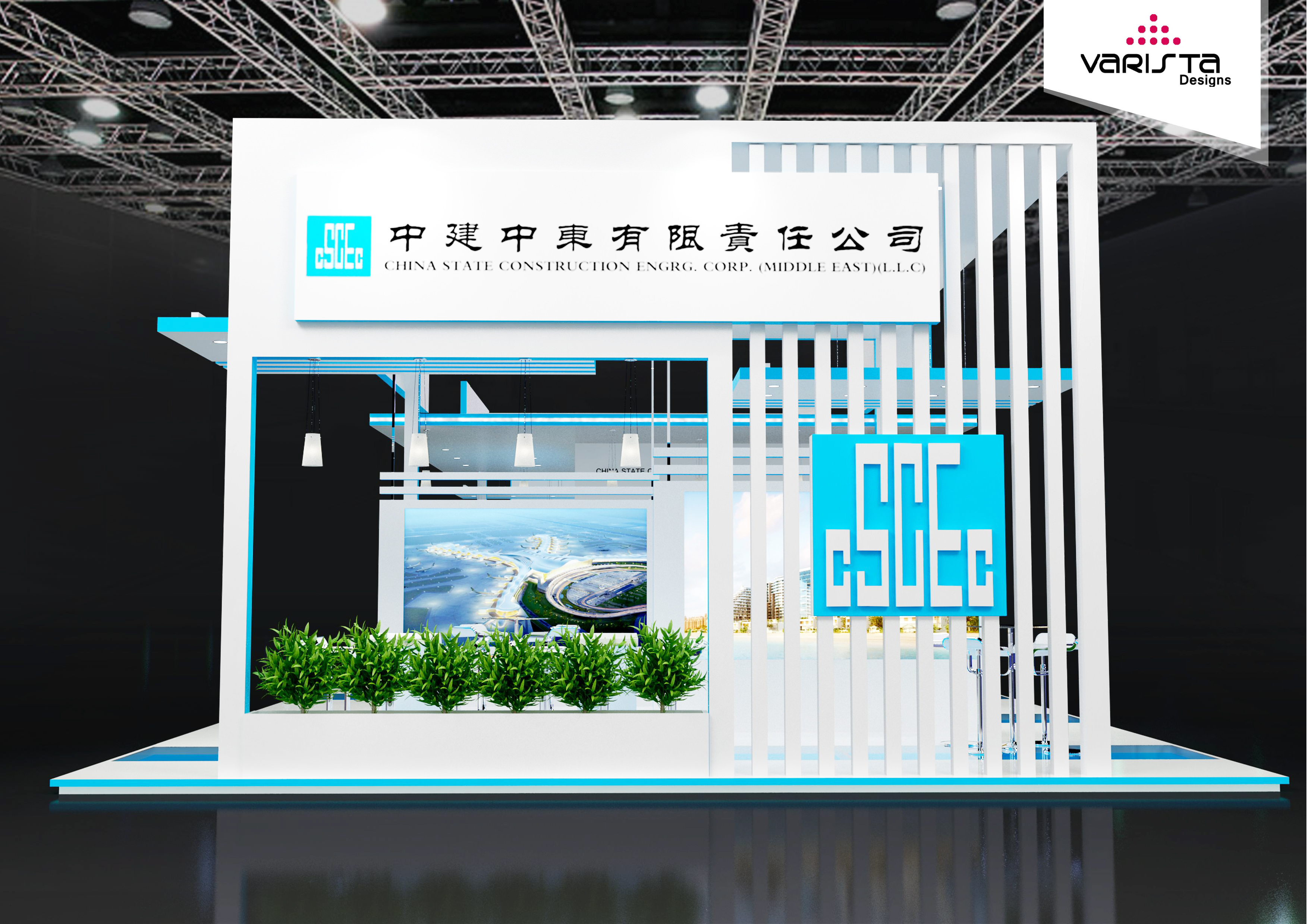 wetex exhibition stand for china construction middle east
