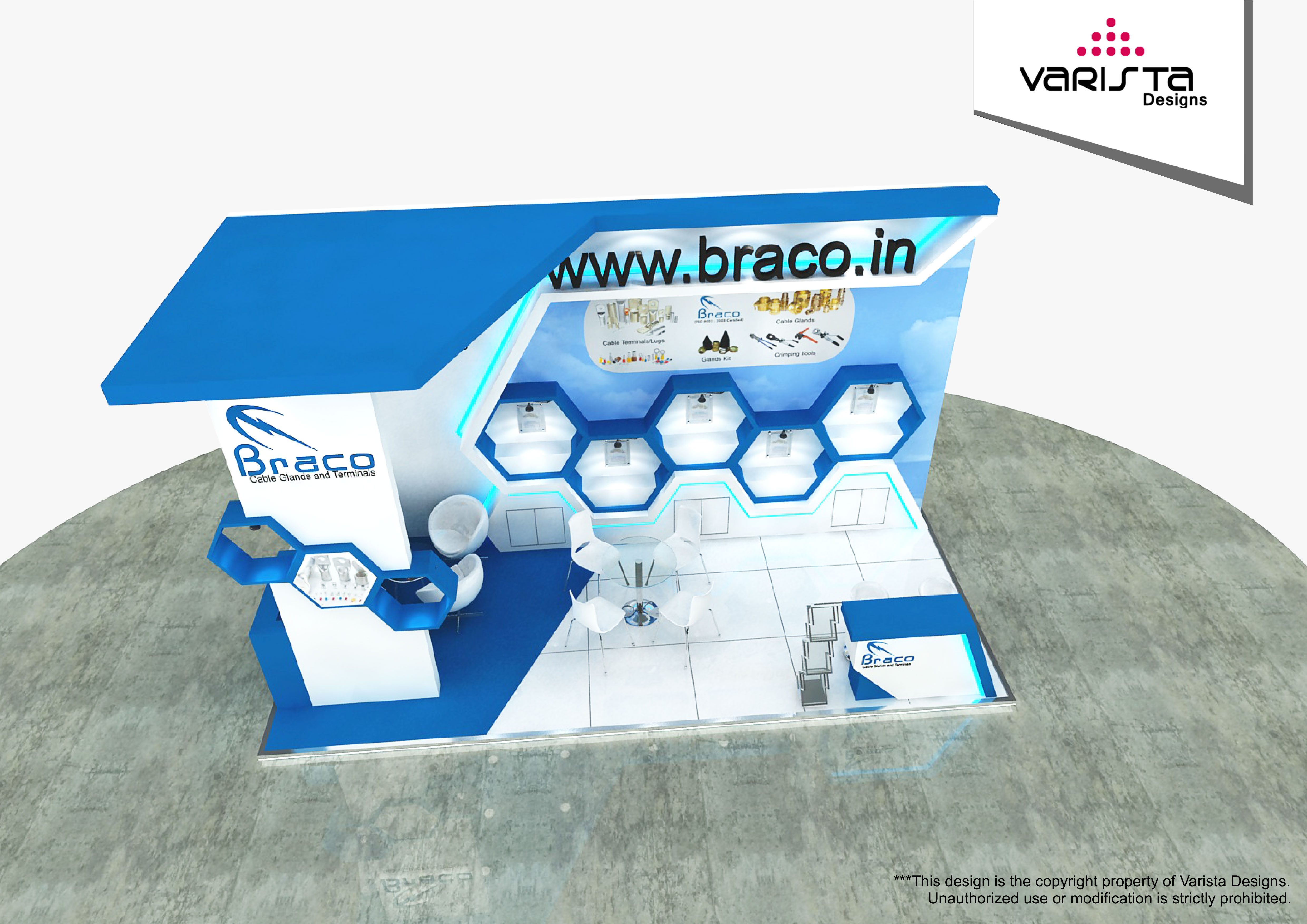braco electrical exhibition stand design at mee dubai