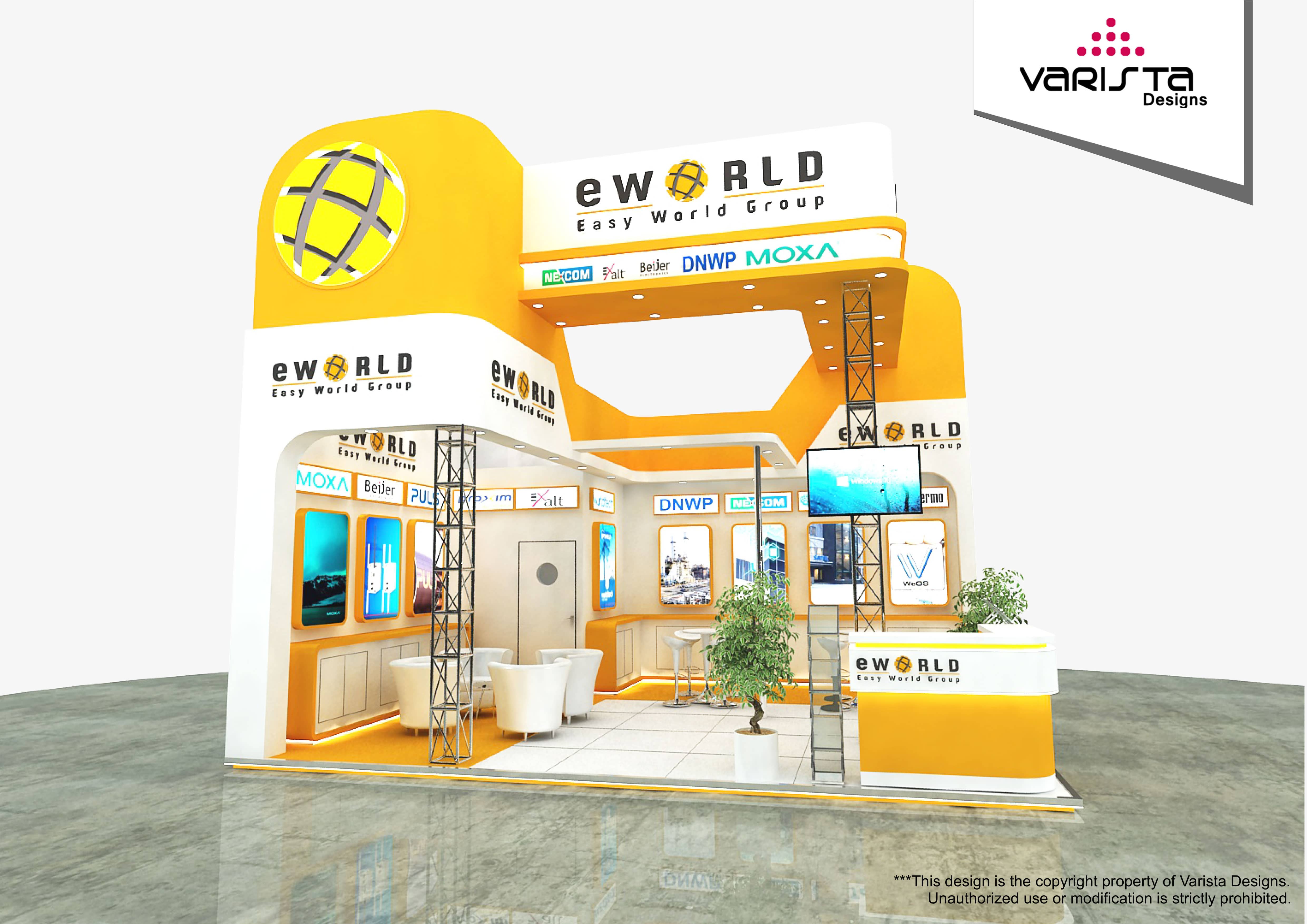 eworld exhibition stand design proposal by varistadesigns