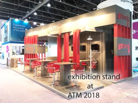 gtbeds exhibition stand for ATM Dubai