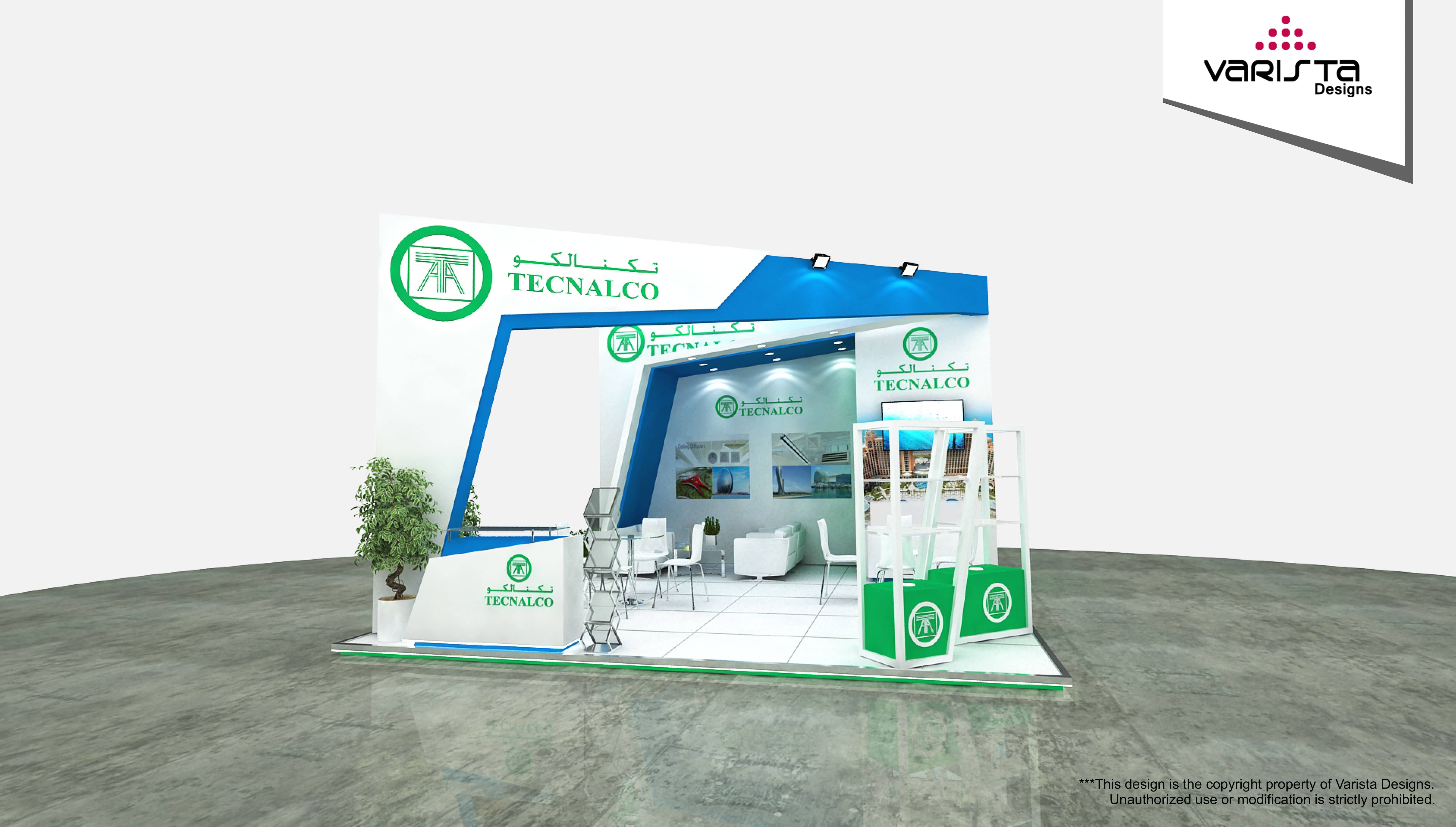 tecnalco exhibition stand designed by varistadesigns